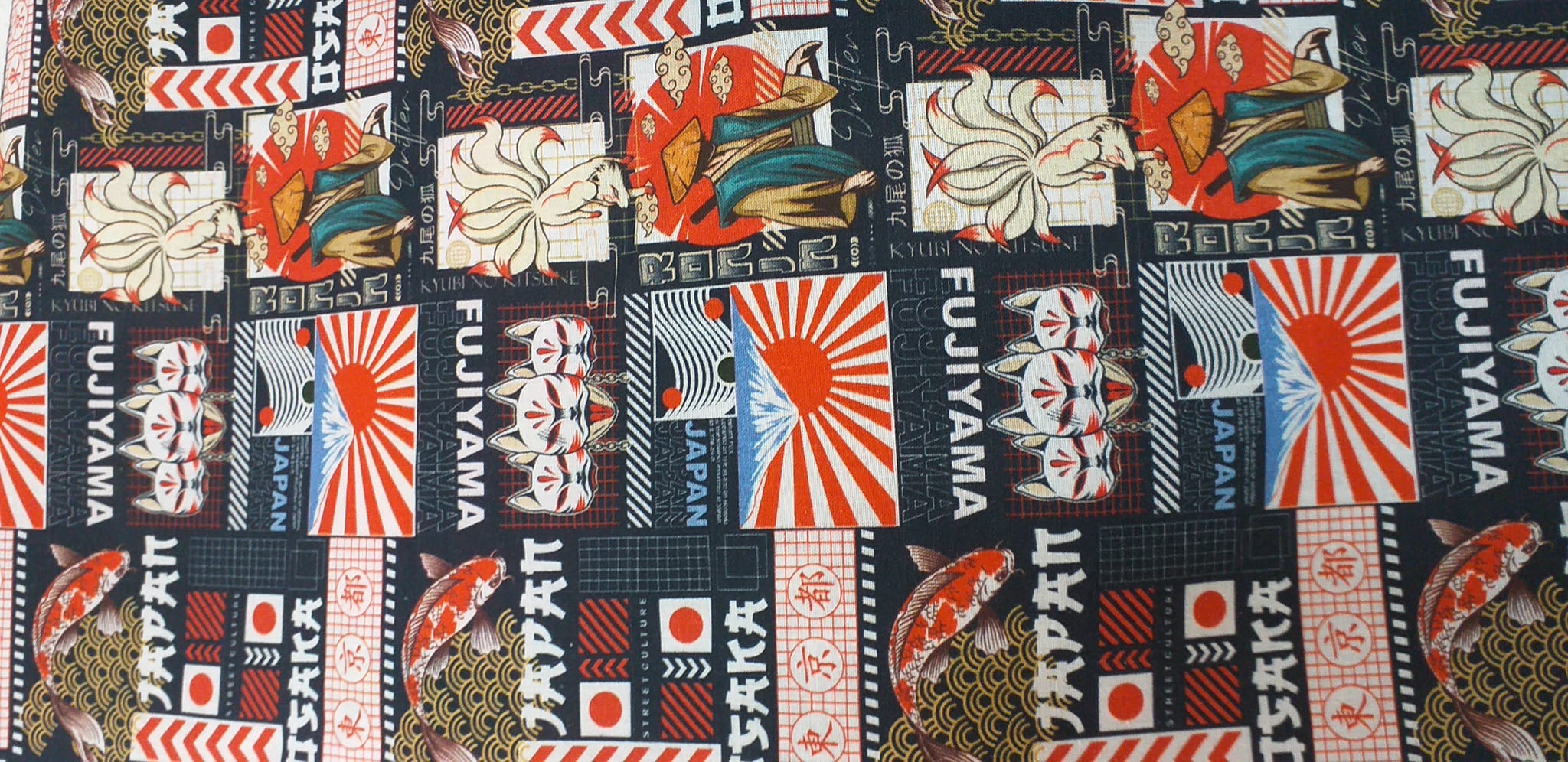 Tissu Manga coton 150 large
